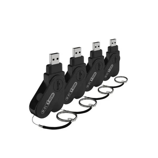 Chauvet DJ D-Fi USB 2 X4 Finger Sized Compact Wireless D-Fi Transceivers 4-Pack