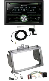 Pioneer CD USB MP3 Bluetooth 2DIN DAB Autoradio für Hyundai i20 2009-2012 silber