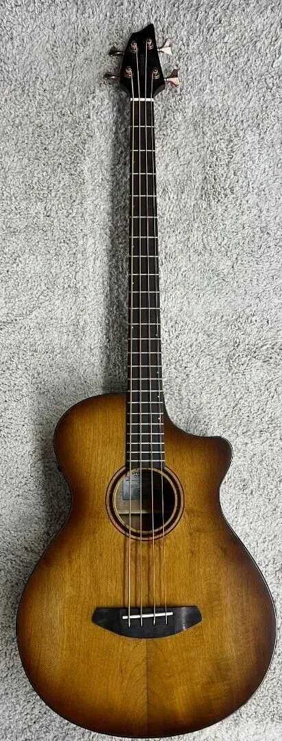 Бас-гитара акустическая Breedlove Pursuit Exotic S CE Amber Burst