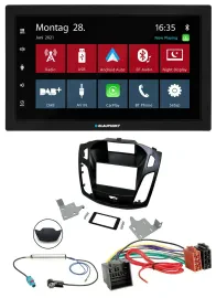 Blaupunkt MP3 Bluetooth DAB 2DIN USB Autoradio für Ford Focus ab 2018 schwarz