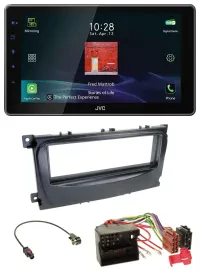 JVC DAB MP3 Bluetooth USB Autoradio für Ford Mondeo S-Max 07-14 schwarz
