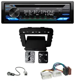 JVC Bluetooth MP3 USB DAB CD Autoradio für Kia Sorento (UM, ab 03/2015)