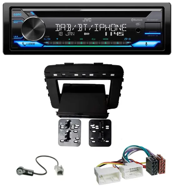 JVC Bluetooth MP3 USB DAB CD Autoradio für Kia Sorento (UM, ab 03/2015)