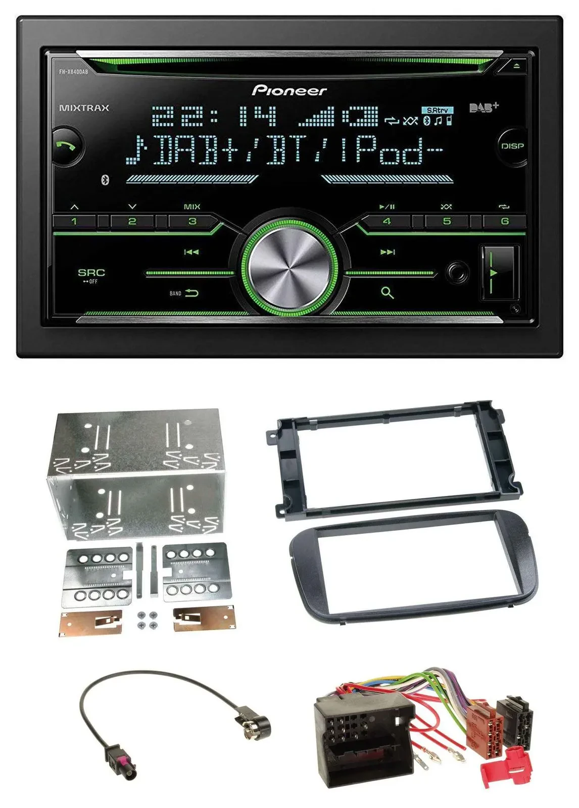 Pioneer Bluetooth MP3 DAB 2DIN USB CD Autoradio für Ford S-Max Mondeo ab 2007 Pr