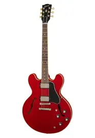 Электрогитара полуакустическая Gibson ES-335 Satin Cherry с кейсом