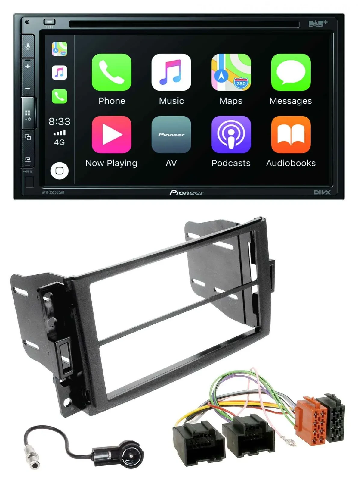 Pioneer DVD 2DIN MP3 DAB Bluetooth USB Autoradio für Chevrolet Corvette 05-13 Up