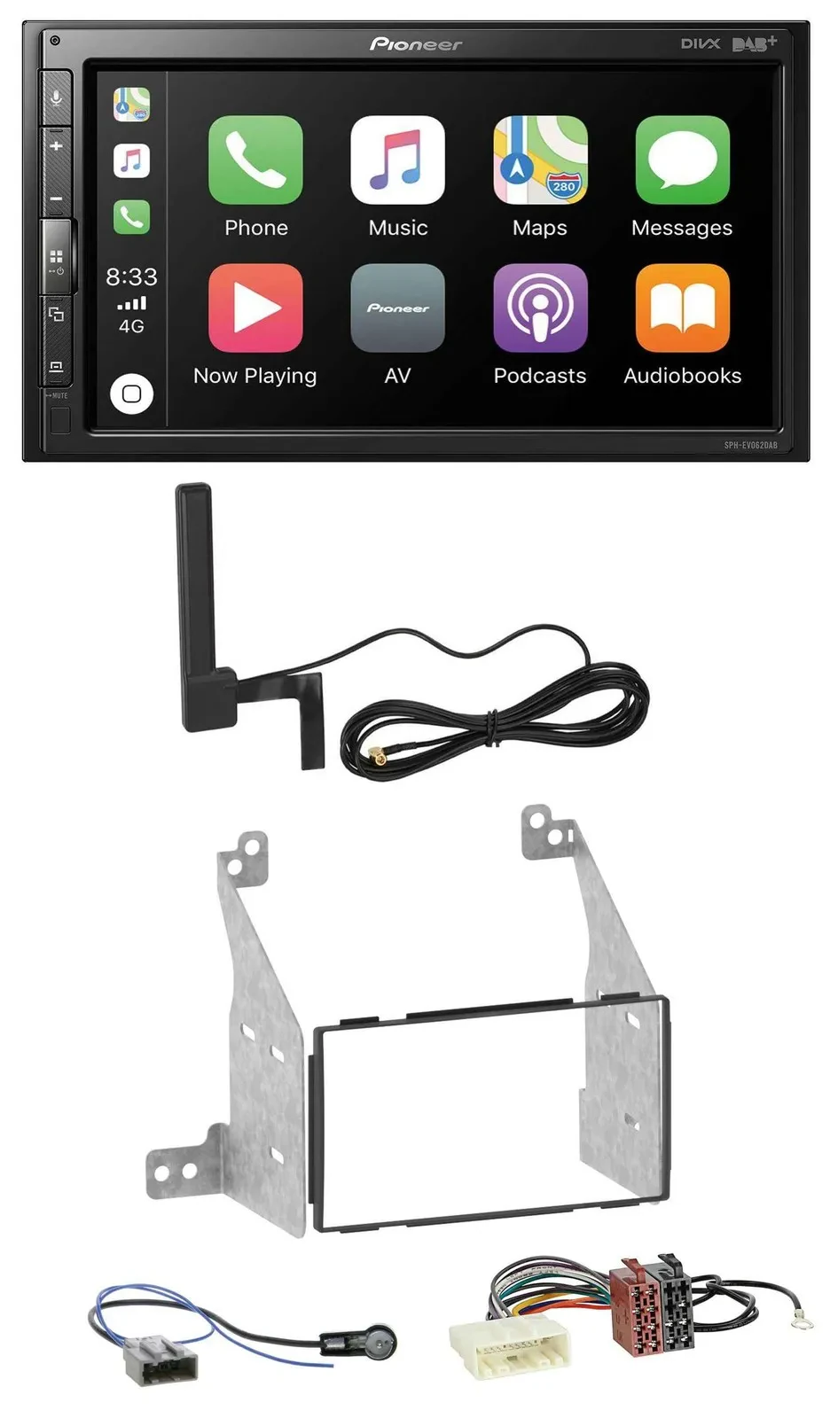 Pioneer USB 2DIN Bluetooth DAB MP3 Autoradio für Nissan Pathfinder 07-13