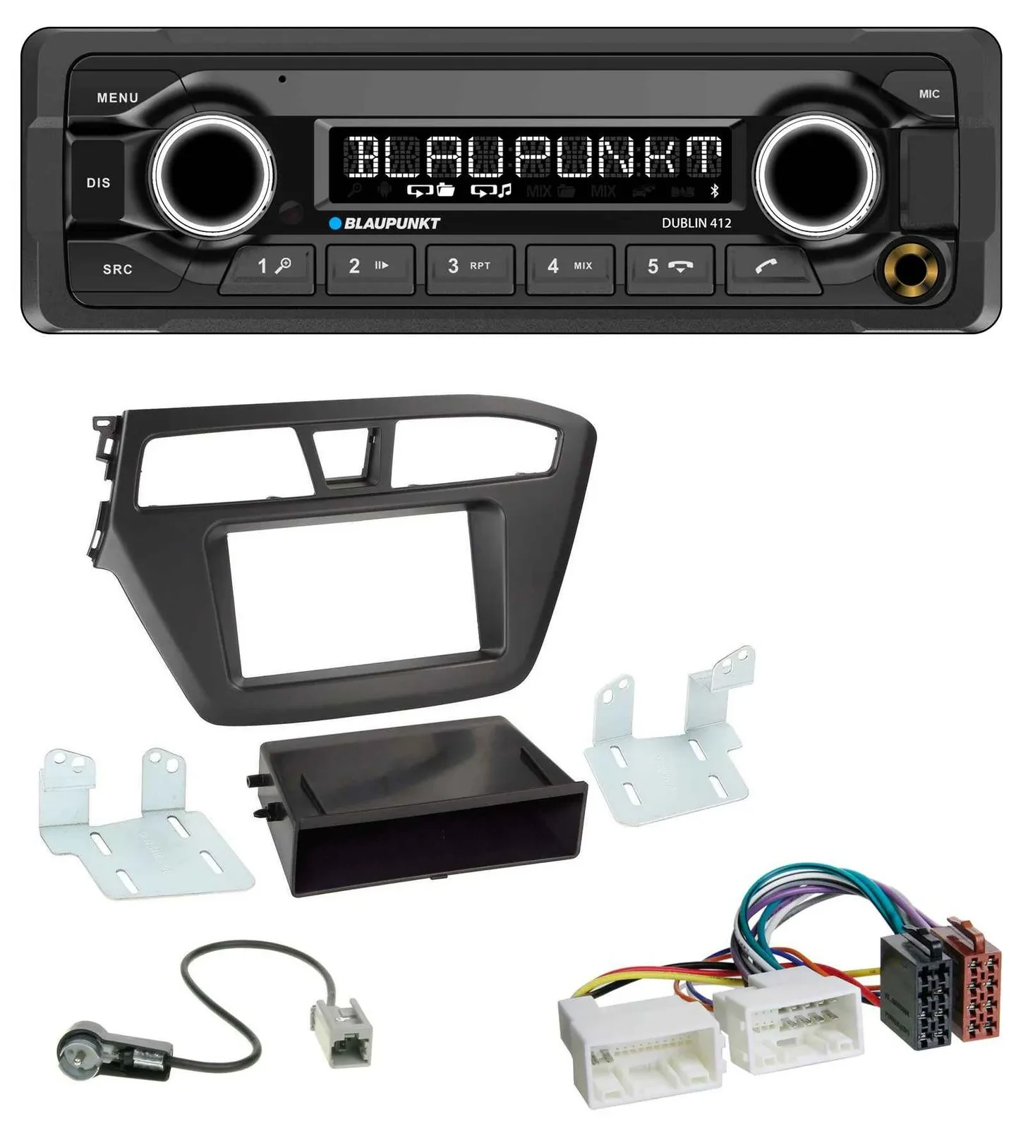 Автомагнитола для Hyundai i20 (2014–2020) Blaupunkt MP3 Bluetooth USB AUX