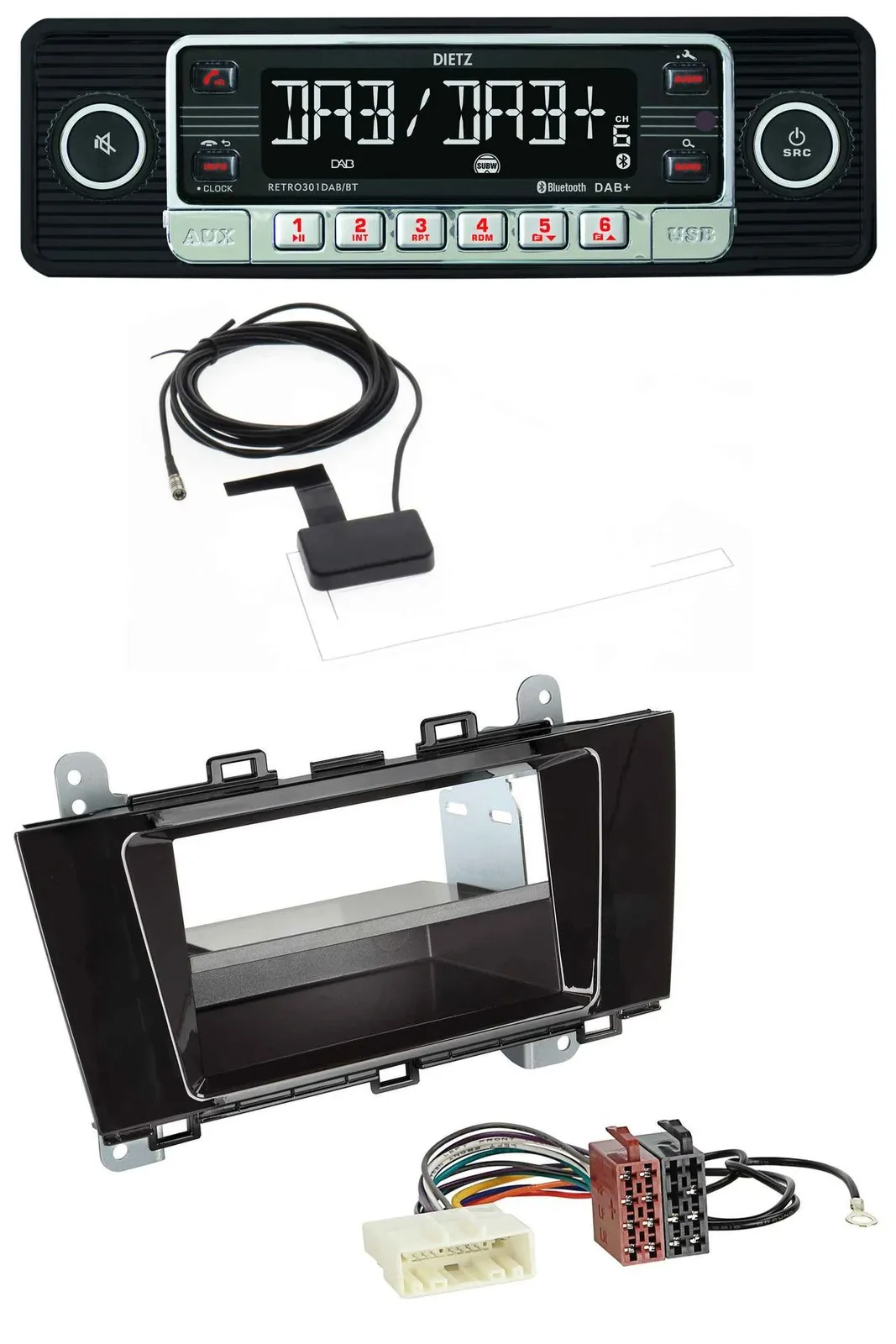 Dietz DAB Bluetooth USB MP3 Autoradio für Subaru Outback (ab 2015)