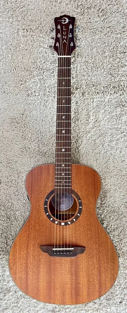 Luna MOON Folk MM Natural Folk Size Acoustic Electric Guitar - Prototype ?