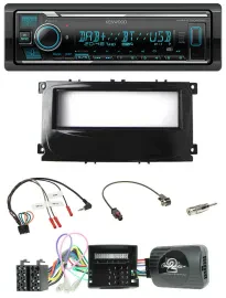 Автомагнитола Kenwood с Bluetooth, DAB и USB для Ford Galaxy/Focus/C-Max, с поддержкой кнопок на руле