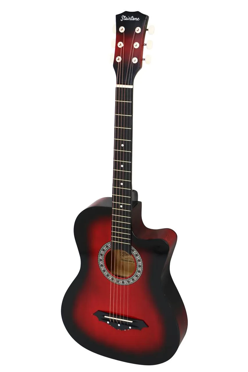 Акустическая гитара Stairtone A-38C 38" красная (набор)