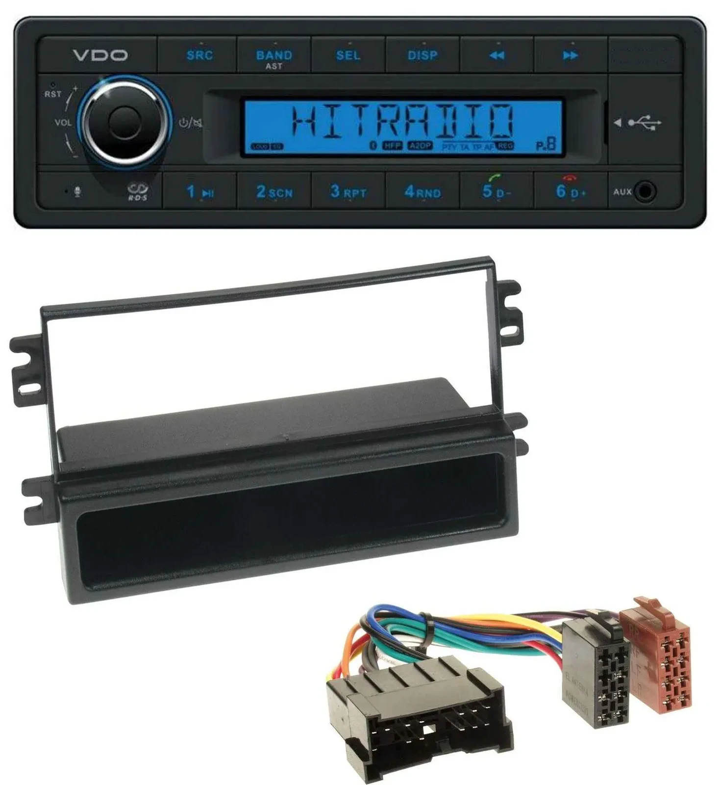 VDO AUX Bluetooth USB MP3 Autoradio für Kia Carens II (2004-2006)