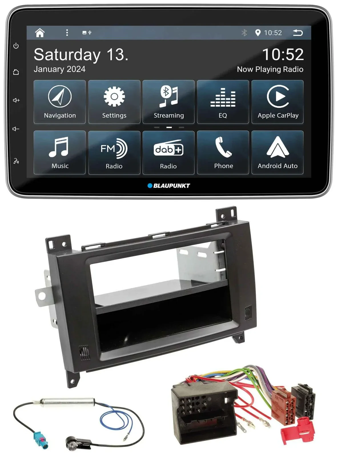 Blaupunkt USB DAB SD MP3 Bluetooth Autoradio für Mercedes Viano Vito 06-14 schwa