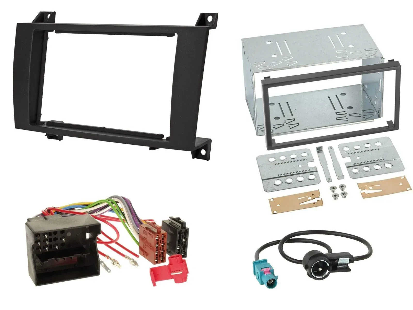 Einbauset Doppel DIN Autoradio für Mercedes SLK R171 2004-2011