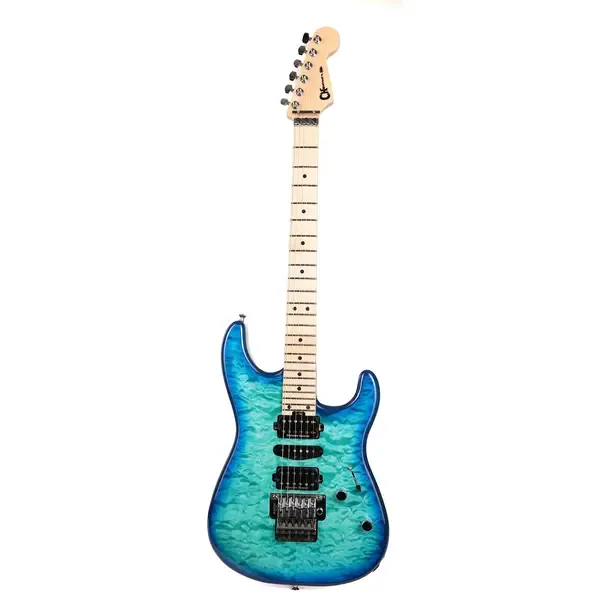 Электрогитара Charvel MJ San Dimas Style 1 HSH FR M QM Caribbean Burst