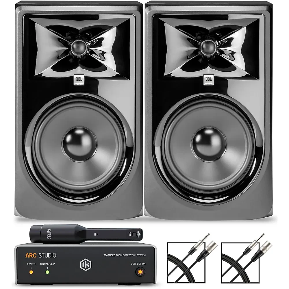 JBL 308P MKII 8" Studio Monitor Pair w/IK Multimedia Room Correction System