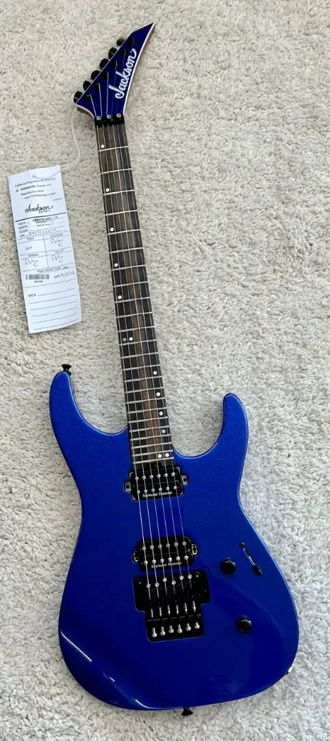 Jackson American Series DK Virtuoso, Streaked Ebony Fingerboard, Mystic Blue