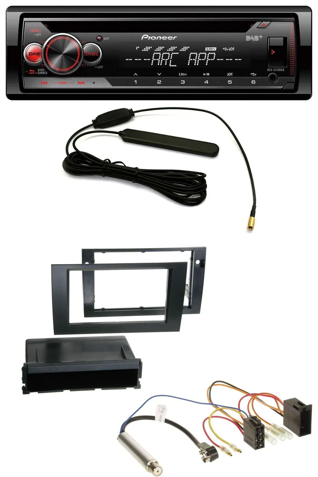 Pioneer CD USB AUX DAB MP3 Autoradio für Audi A4 B6 B7 2001-2008 Symphony ISO