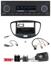 Blaupunkt DAB USB Bluetooth Lenkrad Autoradio für Hyundai i10 ISO 2009-2013 schw
