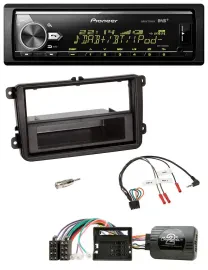 Pioneer Bluetooth USB DAB Lenkrad Autoradio für Skoda Fabia 5J 2007-2014