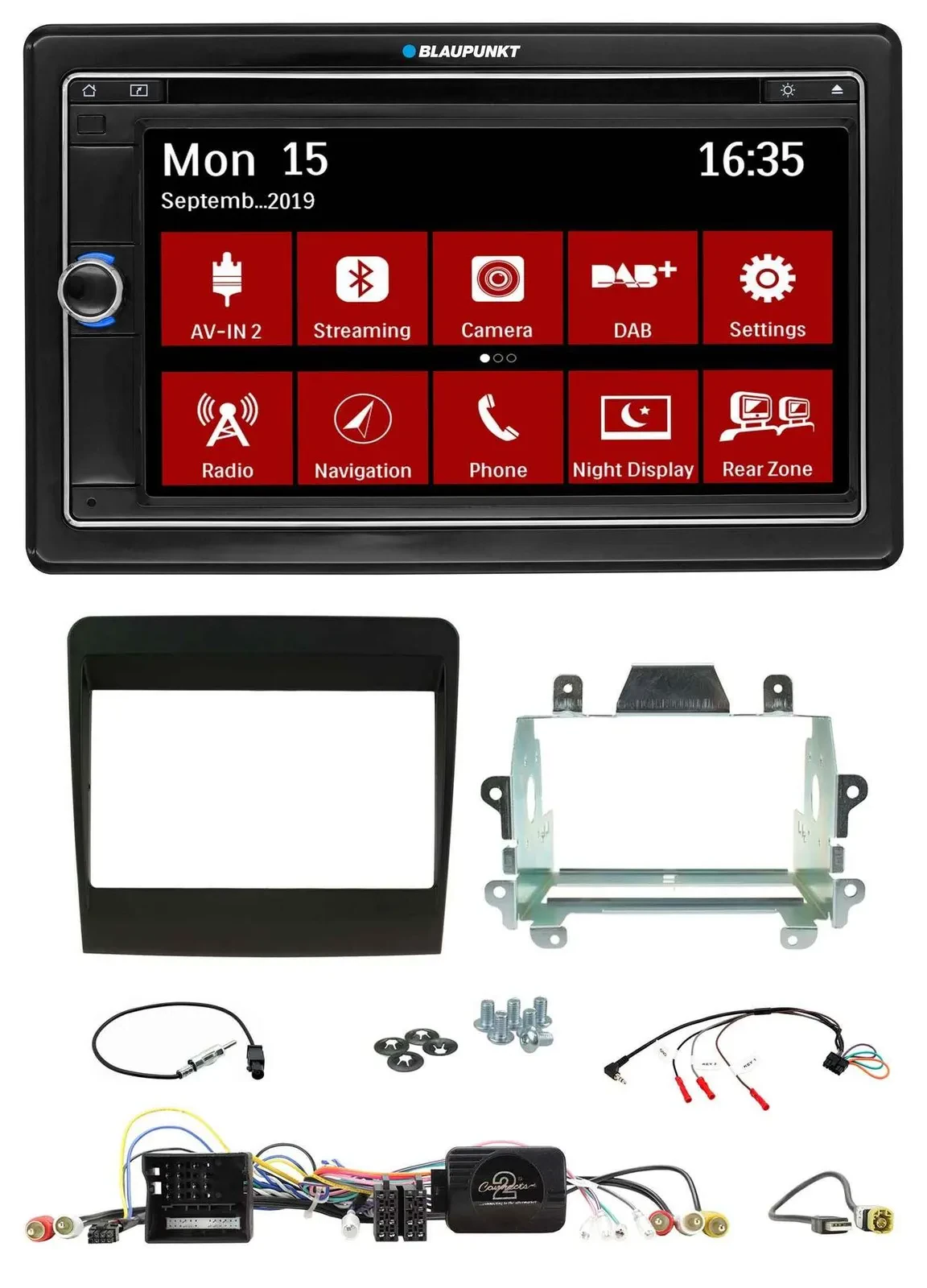 Автомагнитола для Porsche 911 Blaupunkt 2DIN, DAB, TMC, USB, Bluetooth, навигация