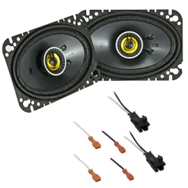 Kicker Front Car Speaker Replacement Kit For 1997-2003 Chevrolet Chevy Malibu