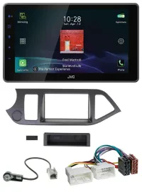 JVC DAB MP3 Bluetooth USB Autoradio für Kia Picanto ab 2011 ohne Start-Stop