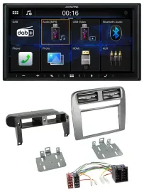 Alpine Bluetooth 2DIN MP3 DAB USB Autoradio für Fiat Grande Punto 05-09 anthrazi