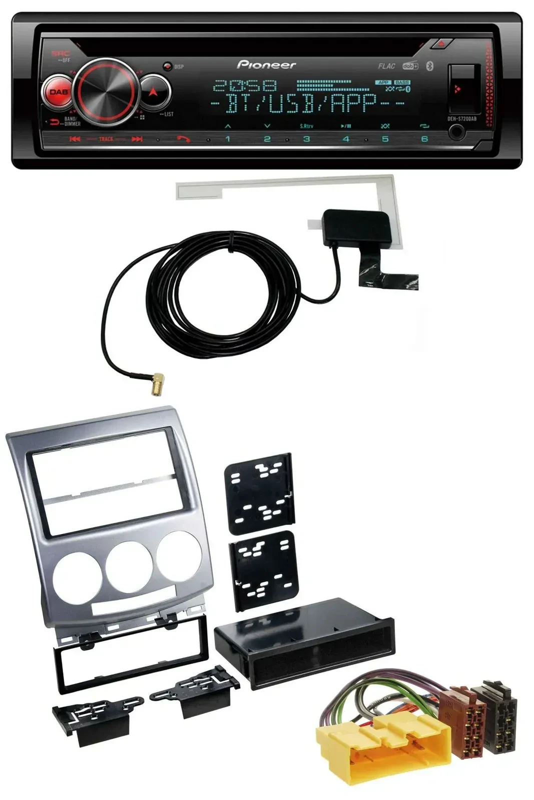 Автомагнитола для Mazda 5 (2005–2010) Pioneer DAB, CD, MP3, USB, Bluetooth