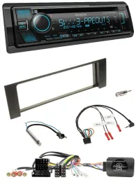 Kenwood Bluetooth USB CD Lenkrad DAB Autoradio für Audi A4 2000-2004 Can-Bus ISO
