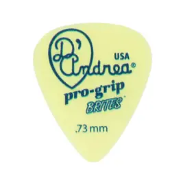 Медиаторы D'Andrea Pro-Grip Brites TPGB351.73MD, 12 штук, 0.73 мм