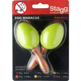 Маракасы Stagg EGG-MAS Maracas Green (пара)