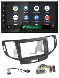Kenwood DAB Bluetooth USB MP3 2DIN Autoradio für Honda Accord ab 11 anthrazit