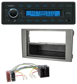 Автомагнитола для Iveco Daily (2006–2014) VDO Bluetooth, USB, AUX, MP3 тёмно-серая