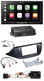Pioneer Bluetooth DAB 2DIN Lenkrad TMC Navigation für Kia Ceed ab 2012 schwarz o