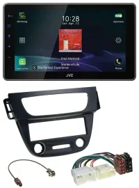 JVC DAB MP3 Bluetooth USB Autoradio für Renault Megane 3 09-14 schwarz