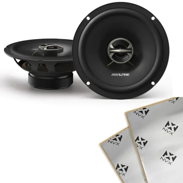 Alpine EL-E65-G 6.5" 2-way 4-ohm Coaxial Car Speakers  with Sound Damping