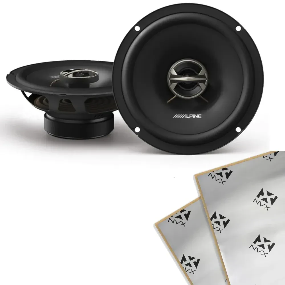 Автомобильные колонки Alpine EL-E65-G 6.5", 2-полосные, 4 Ом, коаксиальные, с шумоизоляцией