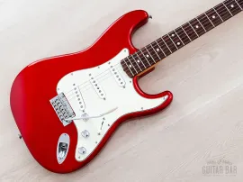 Б/У Электрогитара Fender Hybrid '60s Stratocaster Candy Apple Red с USA pickups, Japan (MIJ)