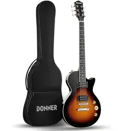 Электрогитара Donner LP-124 Sunburst с чехлом