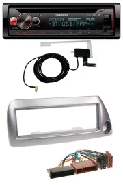 Автомагнитола для Ford Ka (до 2008) Pioneer CD/MP3, USB, Bluetooth, DAB, цвет серебристый металлик