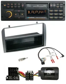 Blaupunkt USB DAB SD Lenkrad Bluetooth Autoradio für Alfa 147 GT anthrazit Ablag