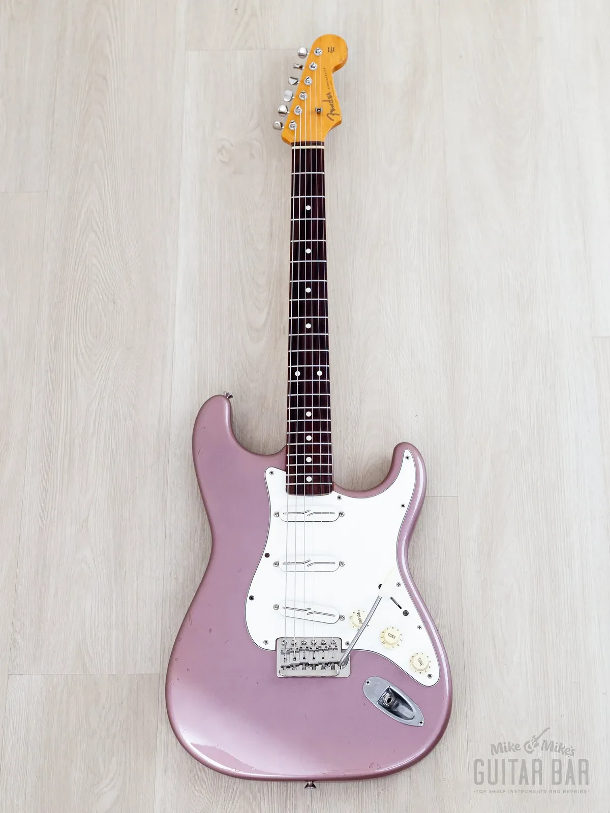 Электрогитара Fender Stratocaster 1962 Vintage Reissue ST62 SSS Burgundy Mist w/case Japan 1995