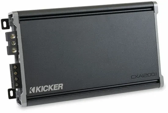 Kicker 46CXA12001 CX Series 1200W Monoblock Class-D Car Subwoofer Amplifier