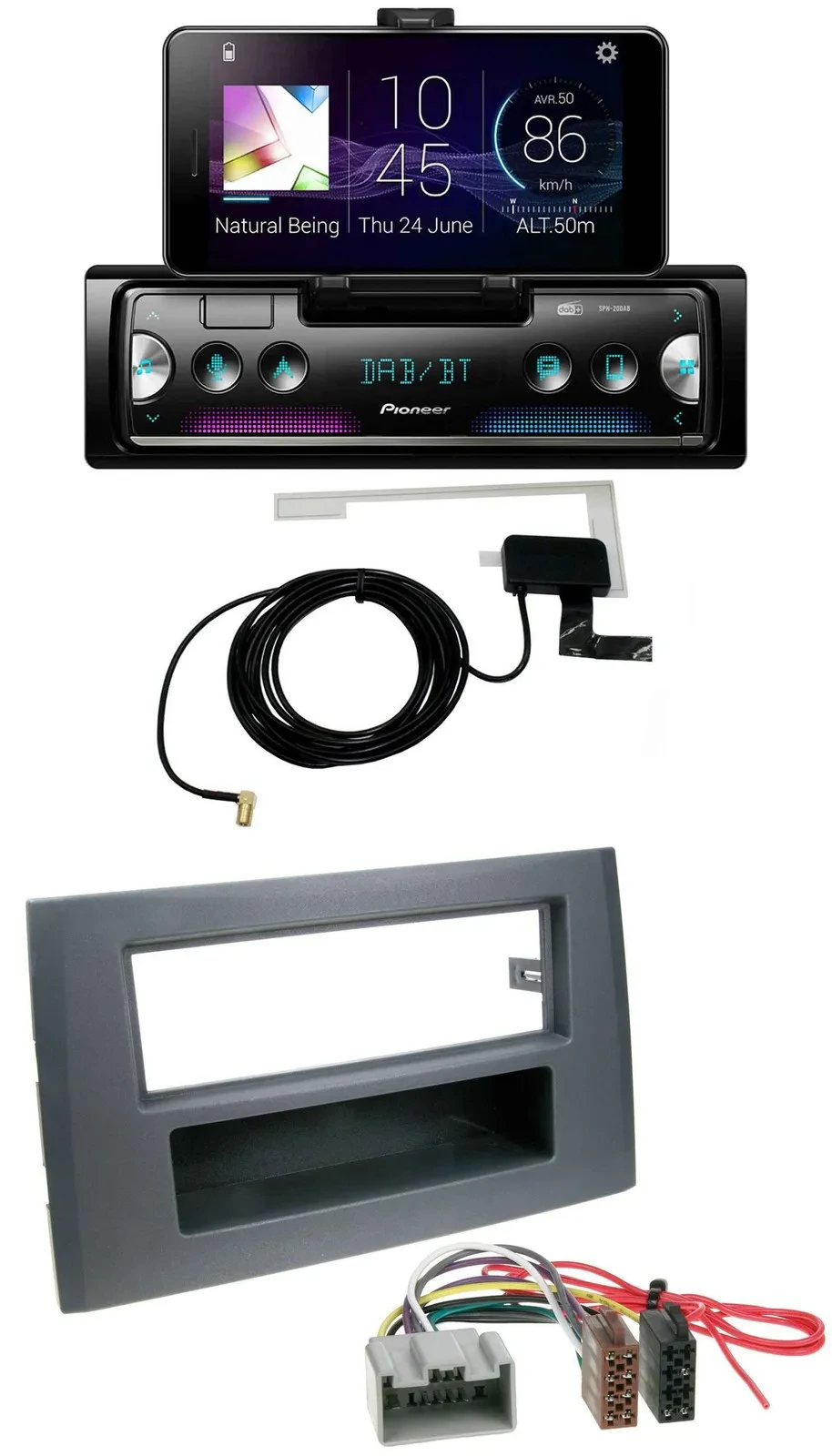 Pioneer DAB Bluetooth MP3 USB Autoradio für Volvo XC90 (14 Pin, 2002-2014)