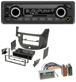 Автомагнитола для Honda Jazz (с 2009) Blaupunkt Bluetooth DAB MP3 USB темно-серая