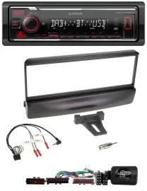 Kenwood Lenkrad Bluetooth USB DAB Autoradio für Ford Mondeo 2000-02 schwarz