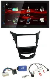 JVC USB Bluetooth Lenkrad DAB 2DIN Autoradio für SSangYong Korando ab 13 Tasten