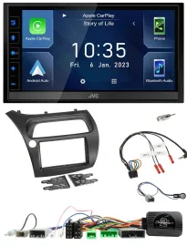 JVC DAB Bluetooth Lenkrad USB 2DIN Autoradio für Honda Civic 2006-2012